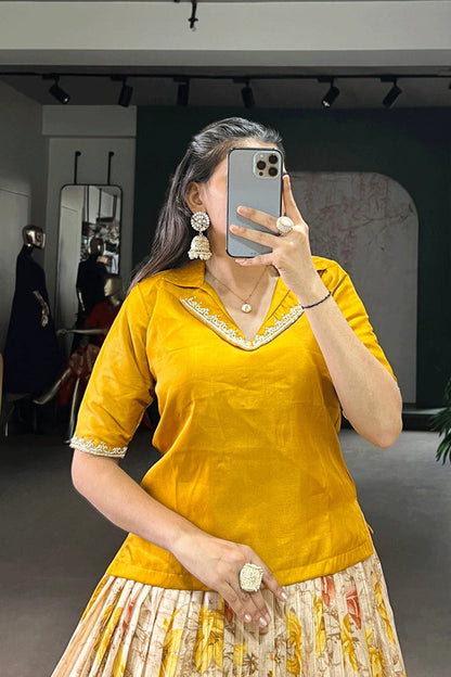 Haldi Ceremony Look In Co-ord Set Lehenga For Gen Z Girl From Anaya Designer Studio