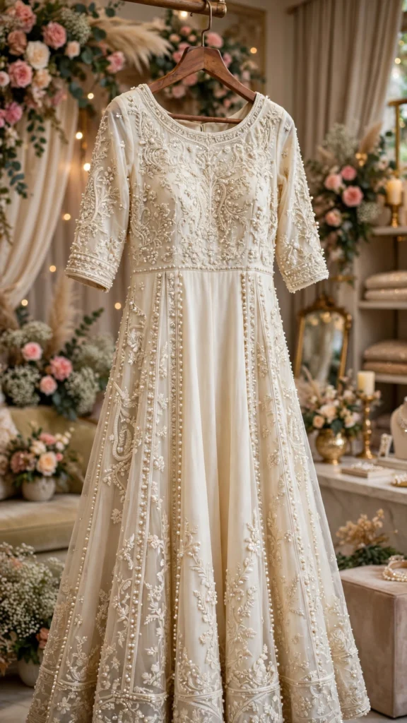 Ethereal Ivory Handcrafted Chikankari Suit Set – Available in Cream & Off-White - Photo 3