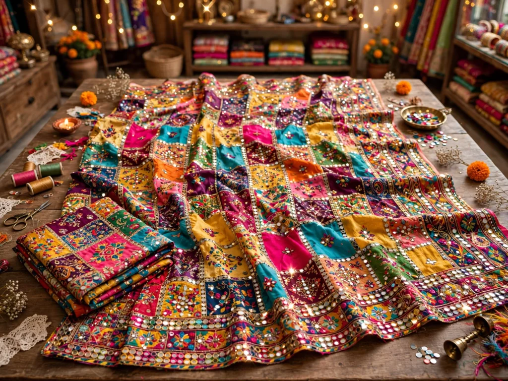 Enchanting Multi-Patterned & Embroidered Ethnic Collection – Available in Mint Pink & Vibrant Multicolour - Photo 2