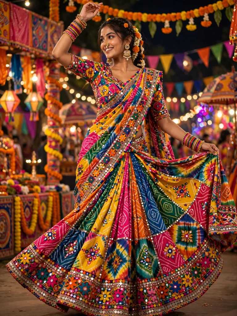 Enchanting Multi-Patterned & Embroidered Ethnic Collection – Available in Mint Pink & Vibrant Multicolour - Photo 3