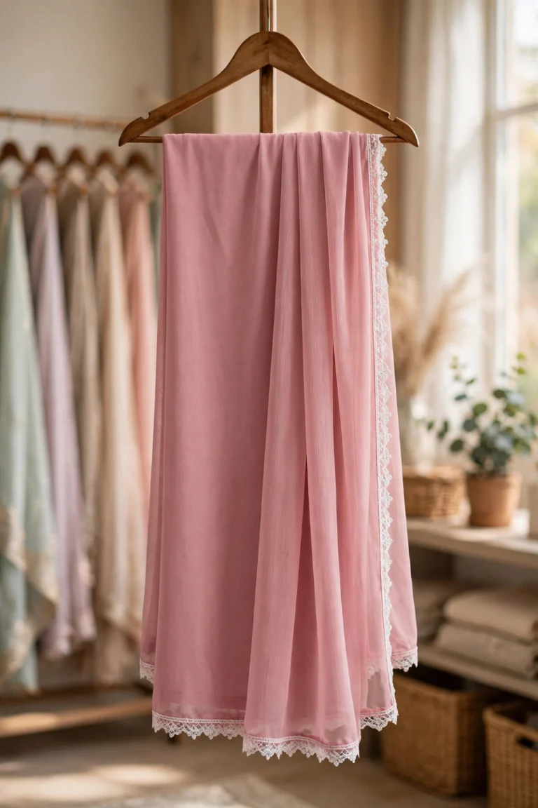 Exquisite Peacock-Motif Paithani Silk Saree with Matching Lace-Trimmed Stole – Available in Emerald Green & Dusty Rose