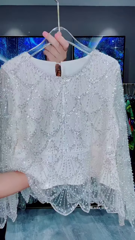 Dazzling Sequin and Bead Embellished Top - Photo 4